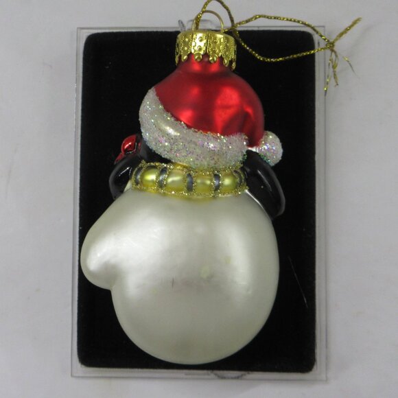 Unique Treasures Glass Penguin 3" Christmas Ornament in original box - Picture 2 of 15